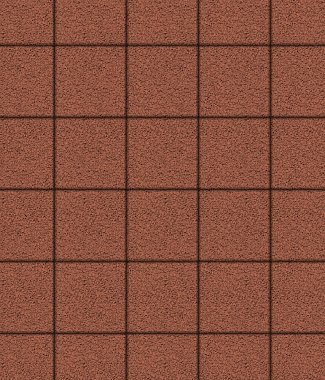 Тротуарная плитка КВАДРАТ - Гранит Красный